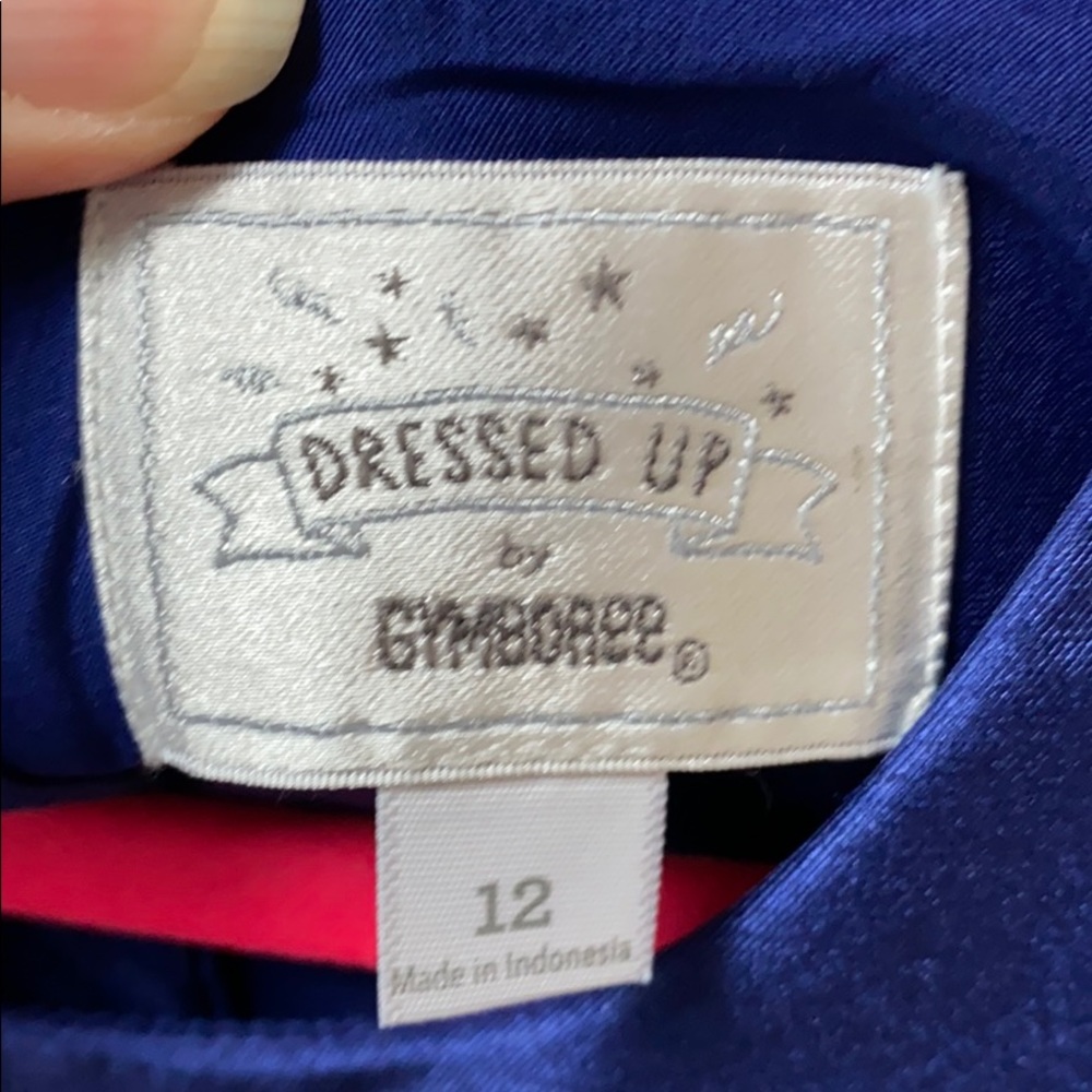 Gymboree Sapphire Silk DuPoni Dress Size 12 - Picture 7 of 7